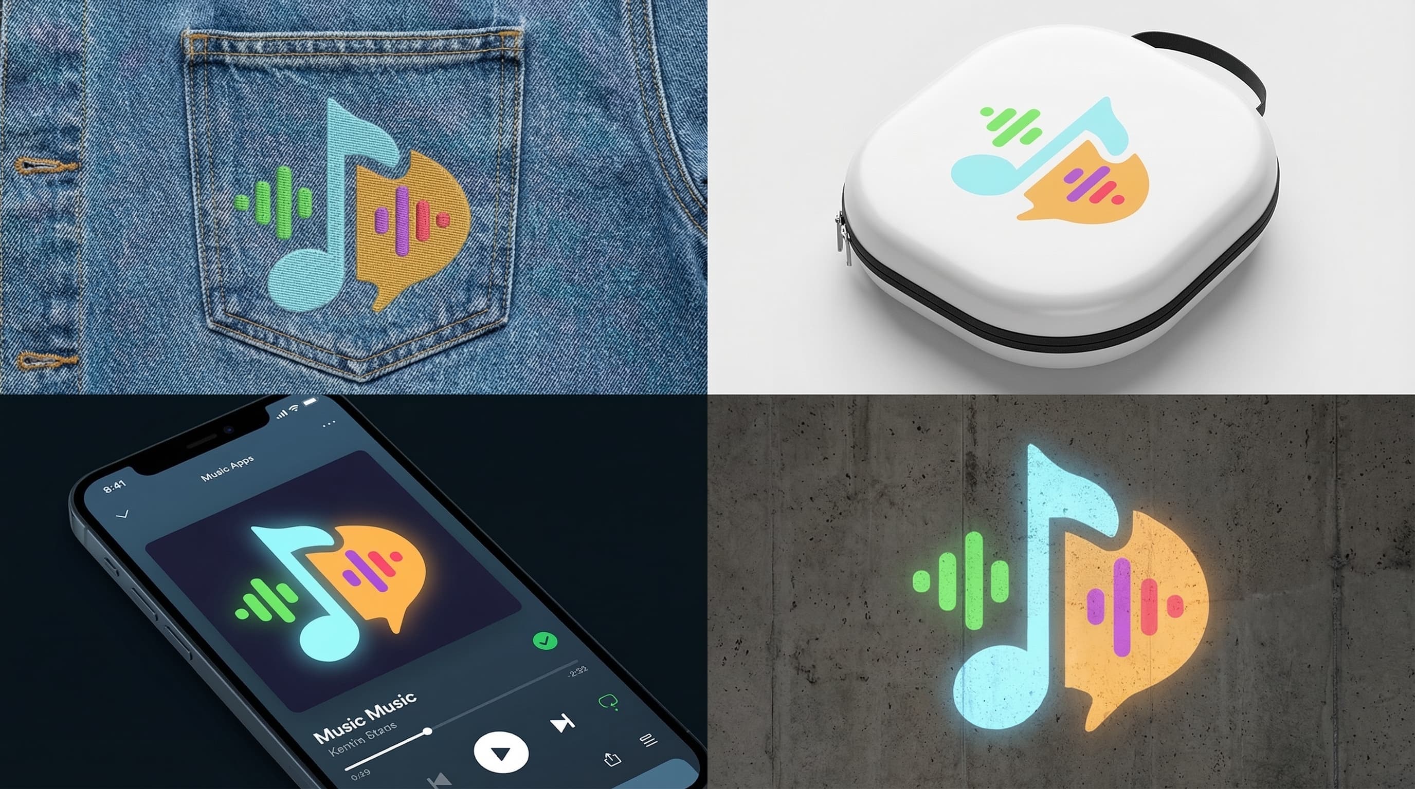 Logo Learn Music em dispositivos e acessórios